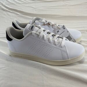 Adidas Men's White Sneakers with Black us mens 7